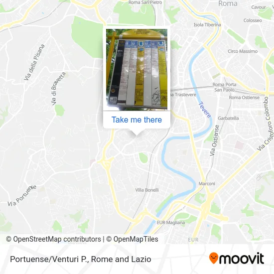 Portuense/Venturi P. map