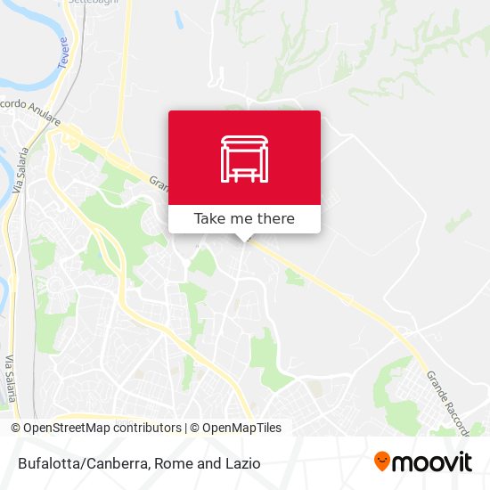 Bufalotta/Canberra map