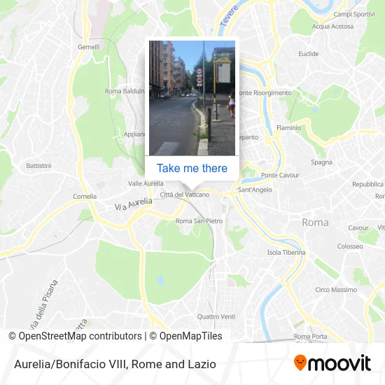 Aurelia/Bonifacio VIII map