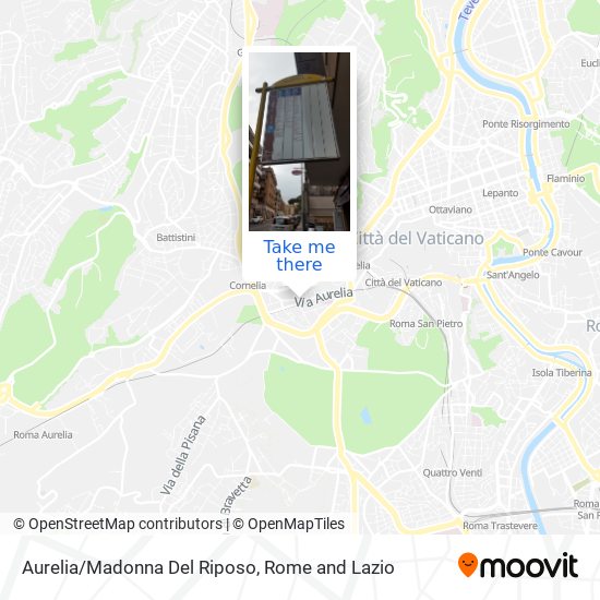 Aurelia/Madonna Del Riposo map