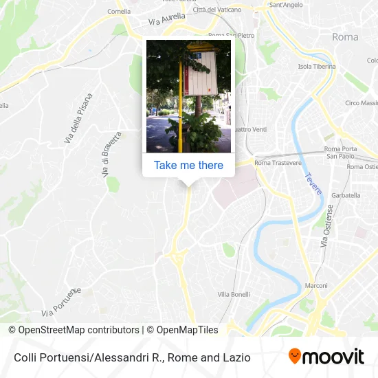 Colli Portuensi/Alessandri R. map