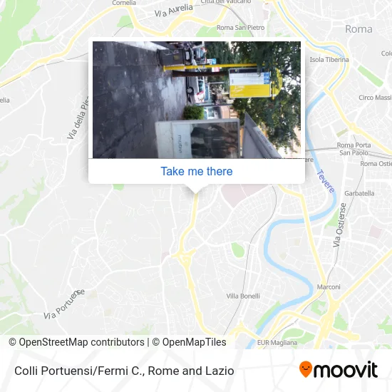 Colli Portuensi/Fermi C. map