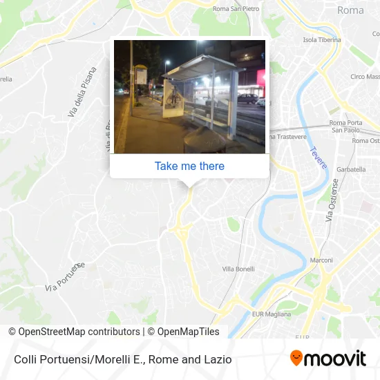 Colli Portuensi/Morelli E. map