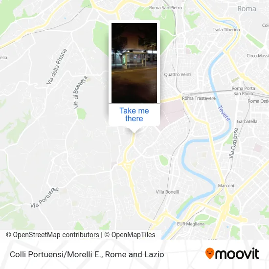 Colli Portuensi/Morelli E. map