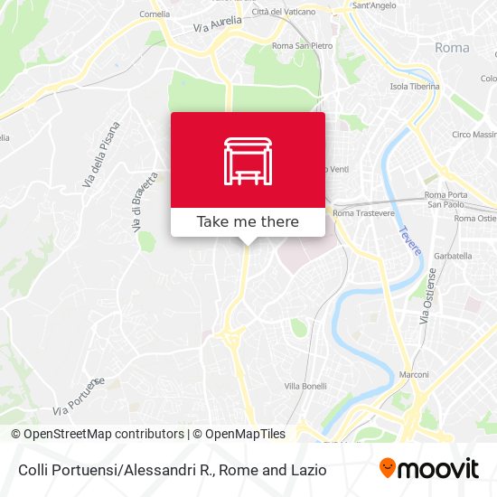 Colli Portuensi/Alessandri R. map