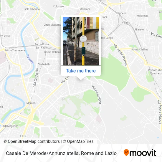 Casale De Merode/Annunziatella map