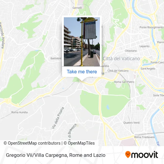 Gregory VII/Villa Carpegna map