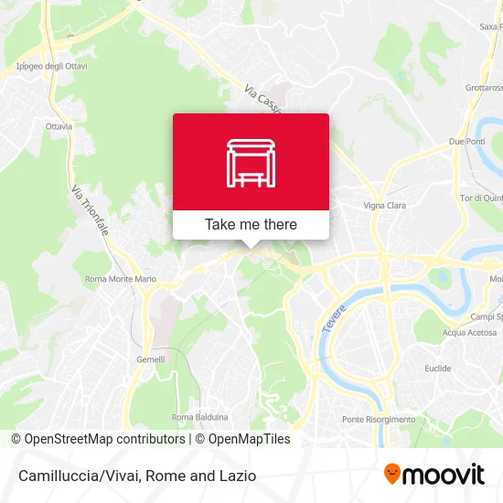 Camilluccia/Vivai map