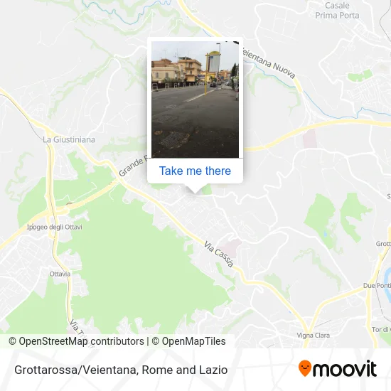 Grottarossa/Veientana map