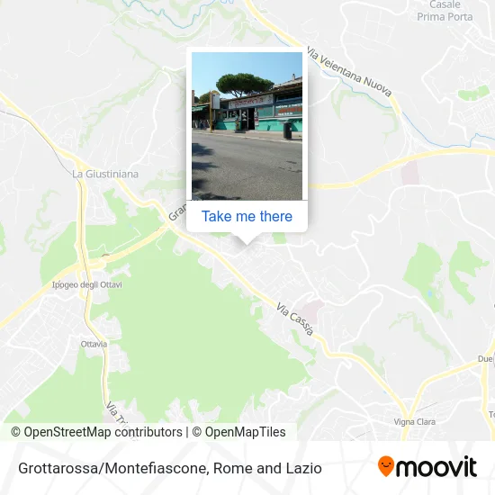 Grottarossa/Montefiascone map