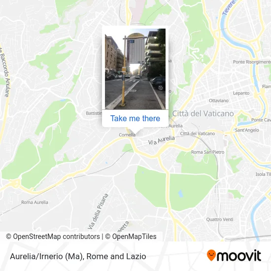 Aurelia/Irnerio (Ma) map
