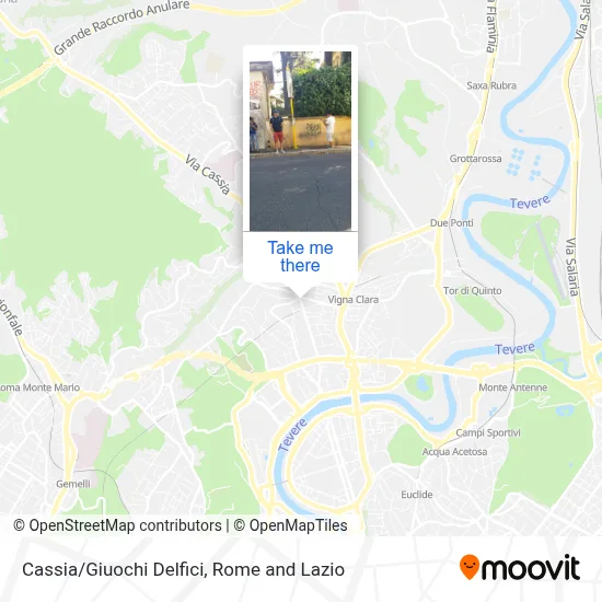 Cassia/Giuochi Delfici map