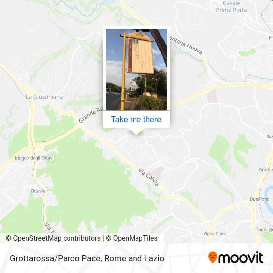 Grottarossa/Peace Park map