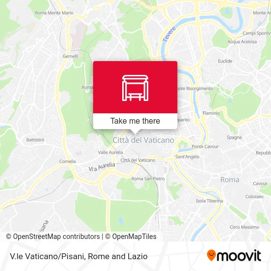 Vatican Avenue/Pisani map