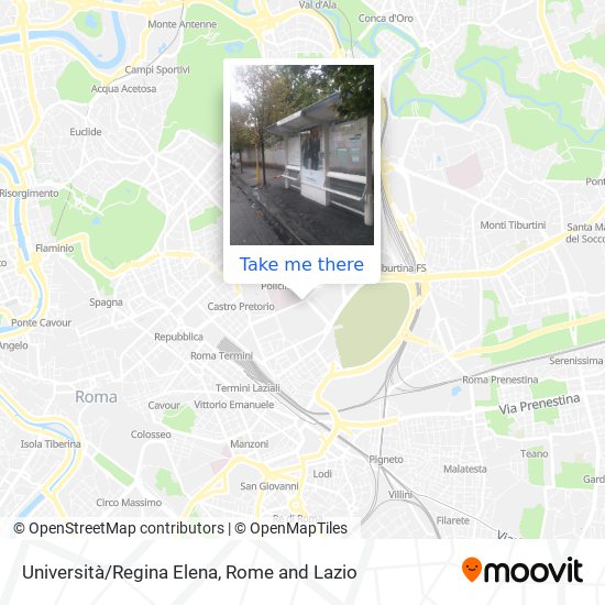 Università/Regina Elena map