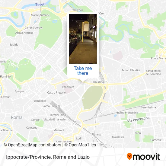 Ippocrate/Provincie map