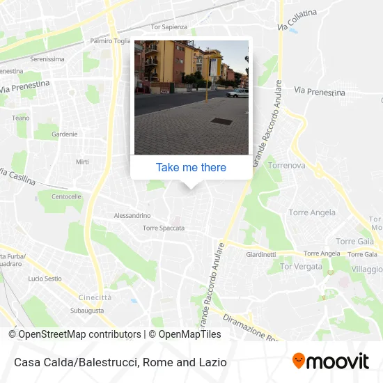 Casa Calda/Balestrucci map