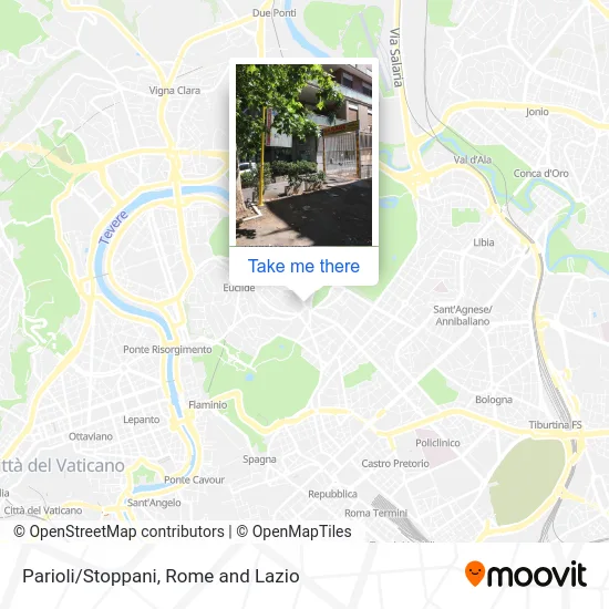 Parioli/Stoppani map