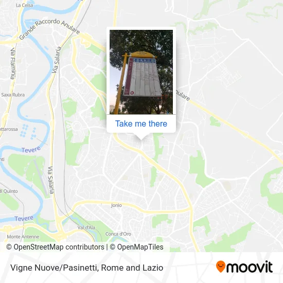 Vigne Nuove/Pasinetti map