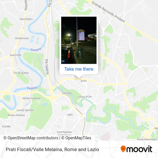 Prati Fiscali/Valle Melaina map