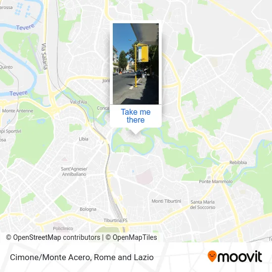 Cimone/Monte Acero map