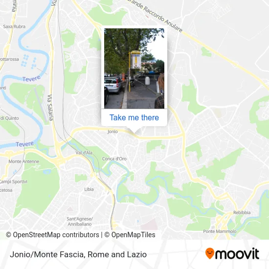 Jonio/Monte Fascia map