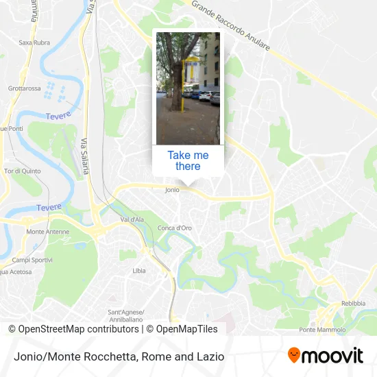 Jonio/Monte Rocchetta map