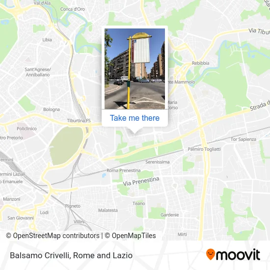 Balsamo Crivelli map