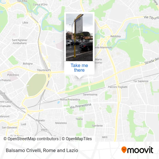 Balsamo Crivelli map