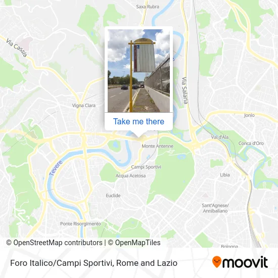 Italian Forum/Sports Fields map