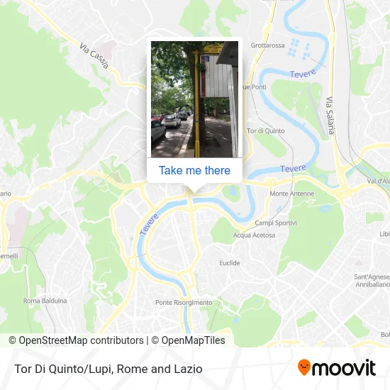 Tor Di Quinto/Lupi map