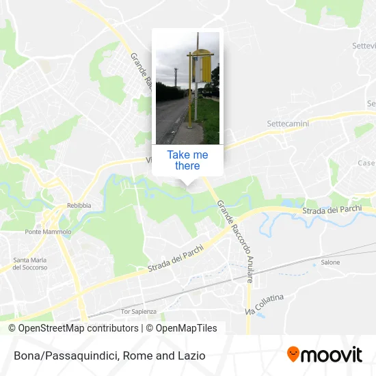 Bona/Passaquindici map