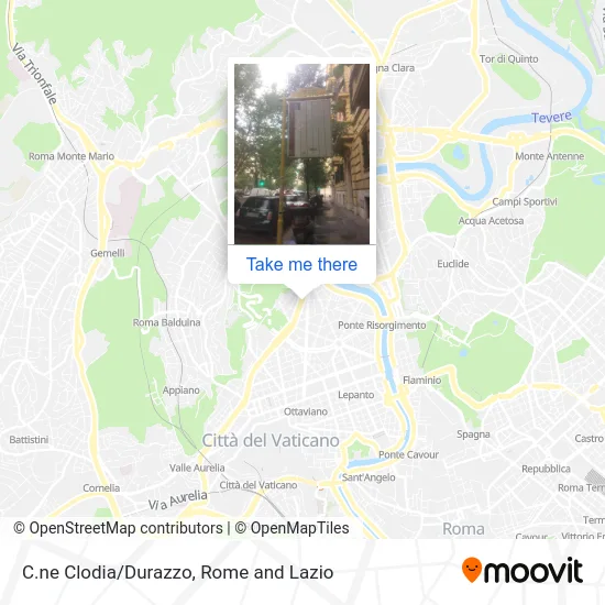 Clodia Circle/Durazzo map