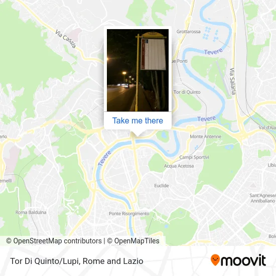 Tor Di Quinto/Lupi map