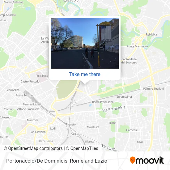 Portonaccio/De Dominicis map
