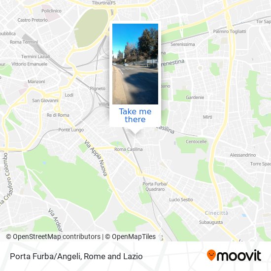 Porta Furba/Angeli map