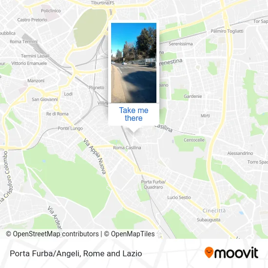 Porta Furba/Angels map