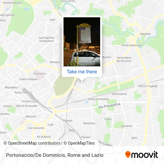 Portonaccio/De Dominicis map