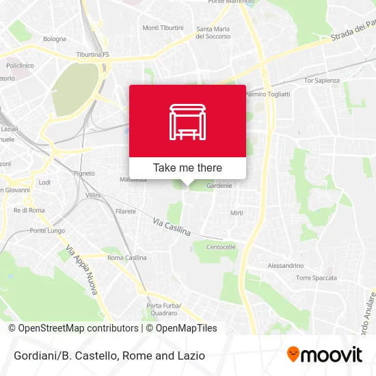 Gordiani/B. Castle map