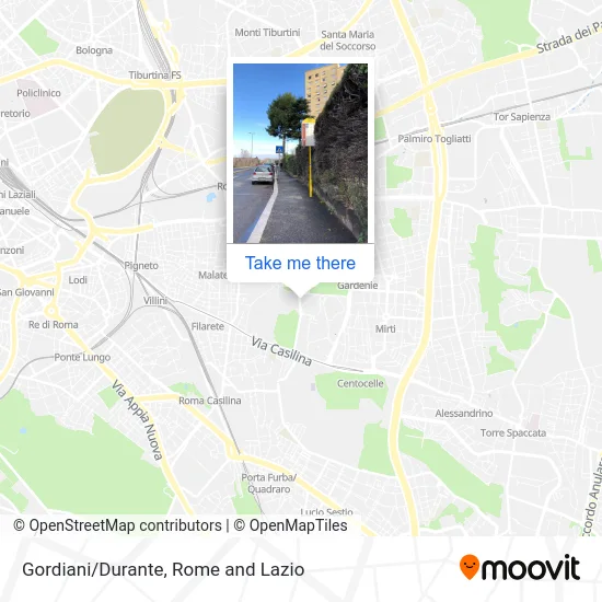 Gordiani/Durante map