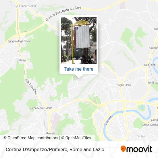 Cortina D'Ampezzo/Primiero map