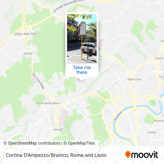 Cortina D'Ampezzo/Brunico map