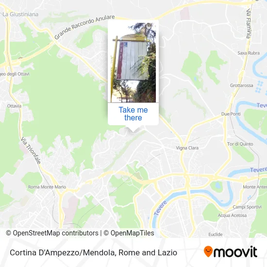 Cortina D'Ampezzo/Mendola map