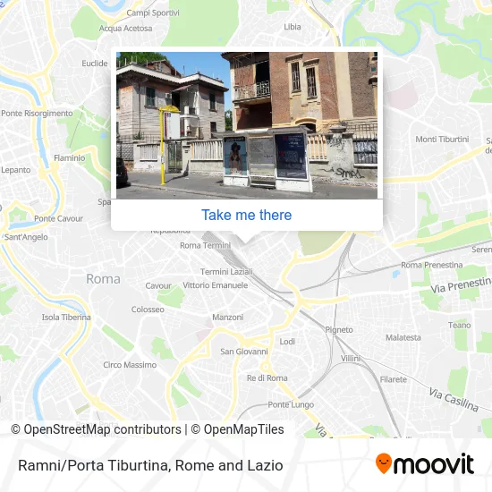 Ramni/Porta Tiburtina map