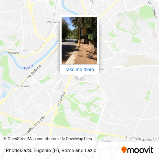 Rhodesia / St. Eugenio (Hospital) map