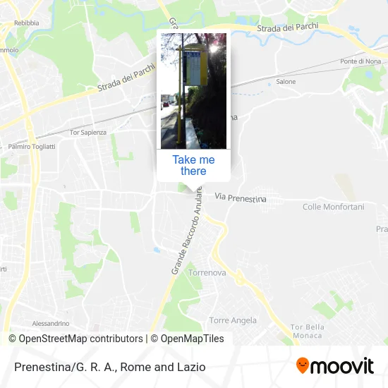 Prenestina/GRA map