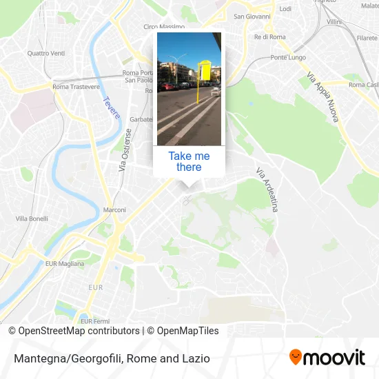 Mantegna/Georgofili map