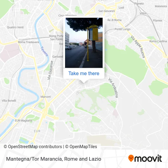 Mantegna/Tor Marancia map