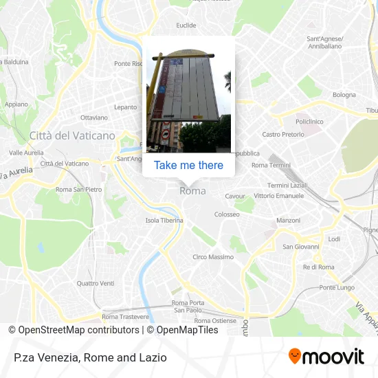P.za Venezia map