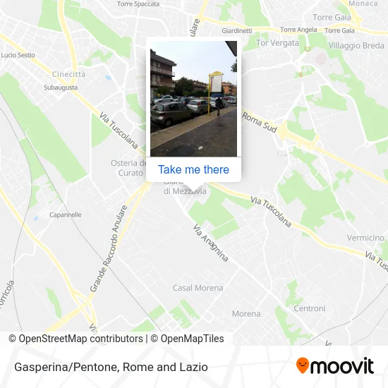 Gasperina/Pentone map